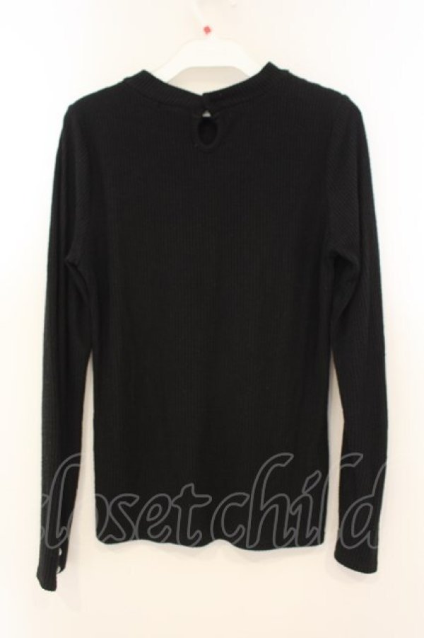 画像2: axes femme / ビジュー使いニットプルオーバー M クロ O-26-01-26-056-AX-TO-OW-OS (2)