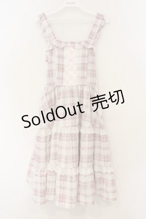 画像: Alice Mashiro / TT*MAティアードジャンパースカート M ピンク O-26-01-26-061-LO-OP-IG-OS