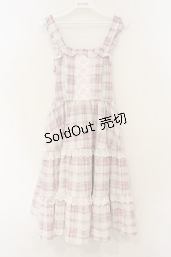 画像1: Alice Mashiro / TT*MAティアードジャンパースカート M ピンク O-26-01-26-061-LO-OP-IG-OS (1)