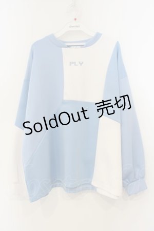 画像: Pal elfy / パッチワークユニフォーム  サックス×シロ O-26-01-26-063-0-TO-IG-OS