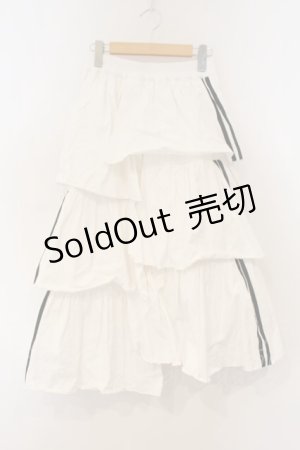 画像: Whinny / ニートドレッシングスカート  シロ×クロ O-26-01-26-067-PU-SK-IG-OS