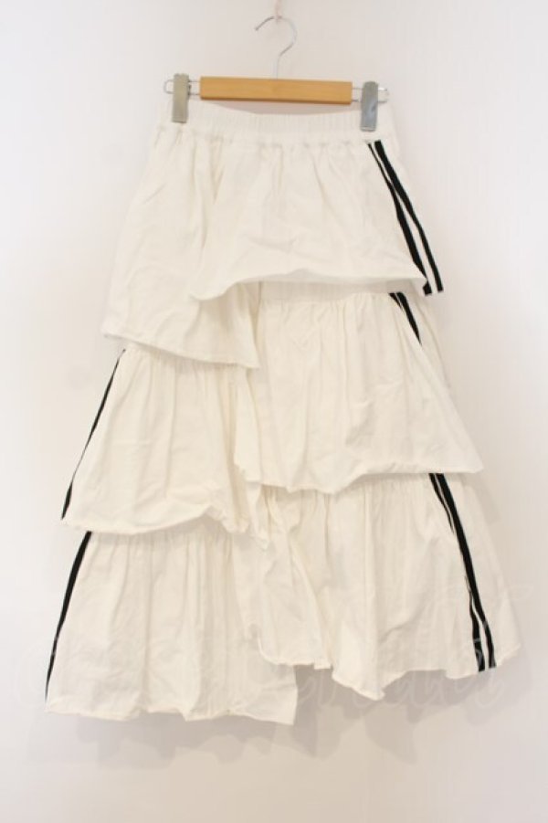 画像1: Whinny / ニートドレッシングスカート  シロ×クロ O-26-01-26-067-PU-SK-IG-OS (1)