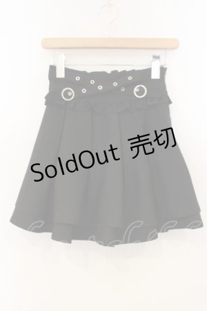 画像: Pal elfy / ハイウエストタックフレアスカパン  クロ O-26-01-26-070-0-PA-IG-OS