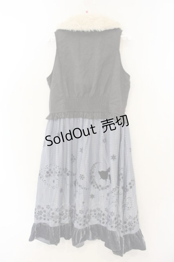 画像3: axes femme / ベストドッキングワンピース M サックス×グレー O-26-01-26-075-AX-OP-IG-OS (3)