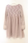 画像2: axes femme / レース重ねカットチュニック M パープル O-26-01-26-078-AX-TO-IG-OS (2)