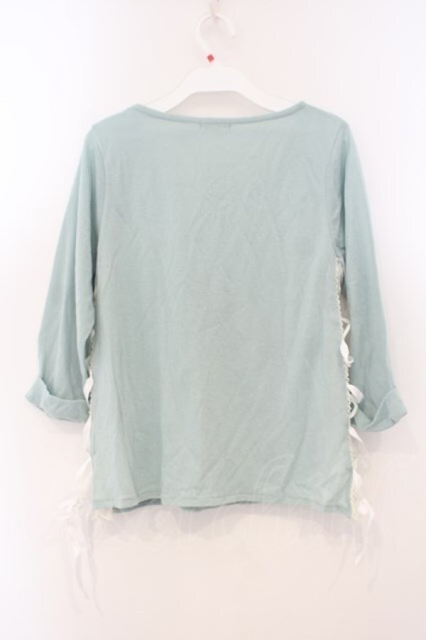 画像2: axes femme / サイドレースアップカットプル  ミント O-26-01-26-081-AX-TO-IG-OS (2)