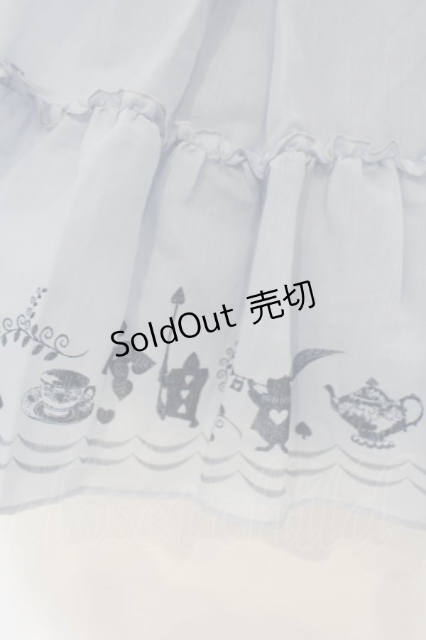 画像2: Secret Honey / ティータイムワンピース（Alice in Wonderland ver.） 2 サックス O-26-01-26-082-CA-OP-OW-OS (2)