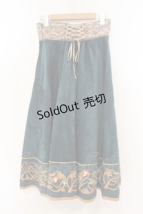 画像4: Secret Honey / ダンブロッホSET UP(メリダver)スカート単品 2 グリーン O-26-01-26-083-CA-SK-OW-OS (4)