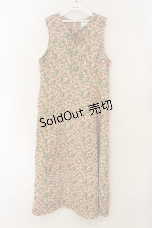 画像1: merry jenny / tulipリボンワンピース F ピンク O-26-01-26-090-LO-OP-OW-ZT562 (1)