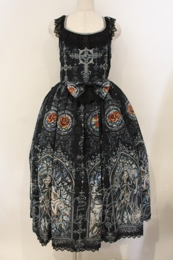 画像1: Royal Princess Alice / いばら姫　粟木こぼねコラボ　ジャンパースカート  クロ O-26-01-26-009-LO-OP-OW-OS (1)