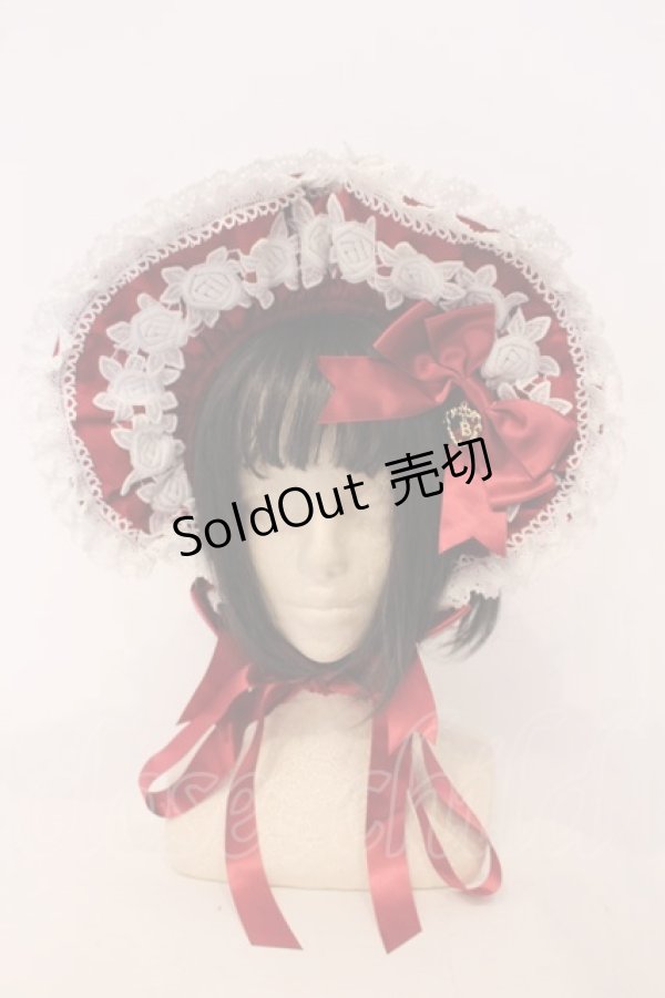 画像1: BABY,THE STARS SHINE BRIGHT / エリザベスボンネット  えんじ O-26-01-26-002-BA-AC-OW-OS (1)