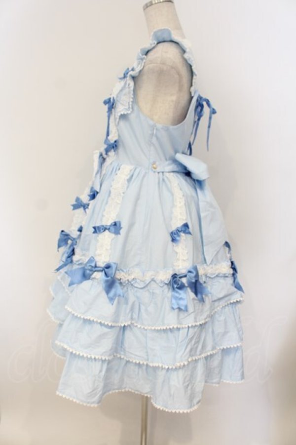 画像4: BABY,THE STARS SHINE BRIGHT / Ribbon ribbon blooms ジャンパースカート  サックス O-26-01-26-012-BA-OP-OW-OS (4)