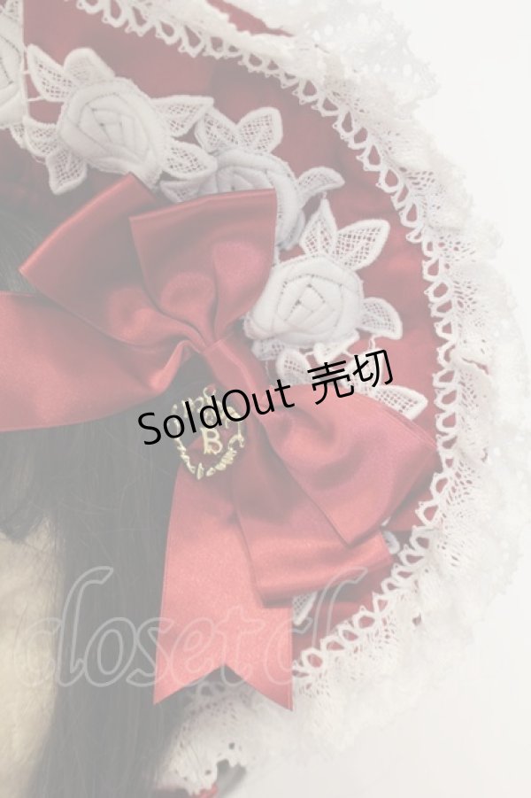 画像2: BABY,THE STARS SHINE BRIGHT / エリザベスボンネット  えんじ O-26-01-26-002-BA-AC-OW-OS (2)