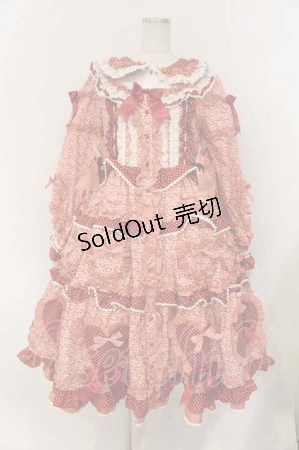 画像1: BABY,THE STARS SHINE BRIGHT / Tartelette aux Fraisesロングワンピース  えんじ O-26-01-26-016-BA-OP-OW-OS (1)