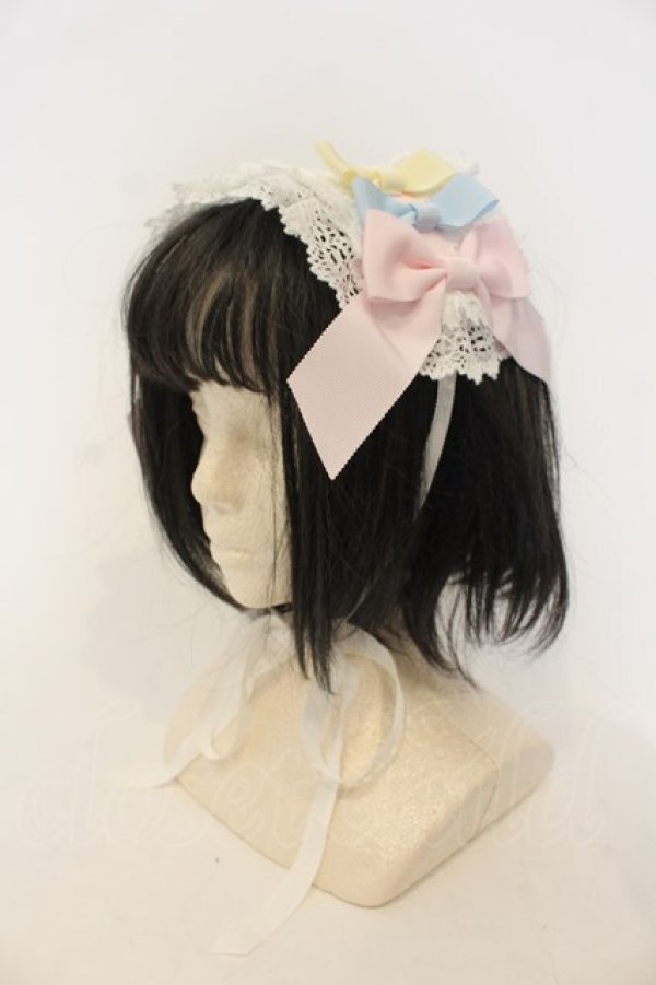 画像1: BABY,THE STARS SHINE BRIGHT / Le ruban d' ombre a trois couchesヘッドドレス  オフシロ O-26-01-26-003-BA-AC-OW-OS (1)