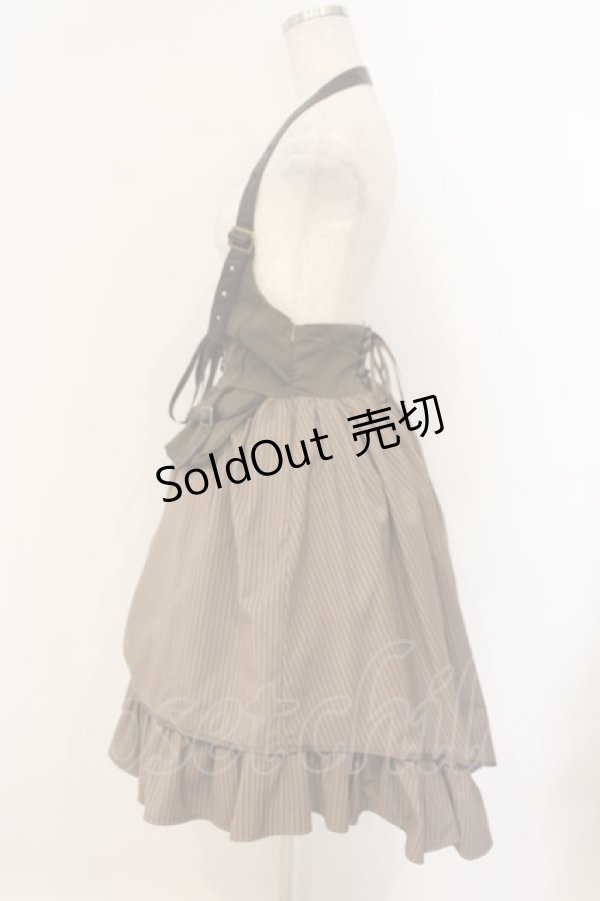 画像3: Amavel / 飛行船のAviatorホルターベルトフィッシュテールジャンパースカート F カーキグリーン O-26-01-26-020-CA-OP-OW-OS (3)