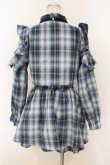 画像3: majoretty / チェック柄セットアップ M ブルー×クロ O-26-01-26-022-LO-OP-IG-OS (3)