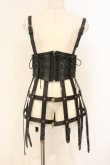 画像1: ATELIER PIERROT / Baroque Cage Corset Harness コルセットハーネス  ブラック O-26-01-26-023-EL-TO-YM-OS (1)
