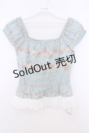 画像: Juliette et Justine / La Piece du Petit Creature 〜ラ ピエース デュ プティ　クレアトゥール〜ブラウス 2 ブルーグリーン O-26-01-27-035-CL-TO-OW-OS