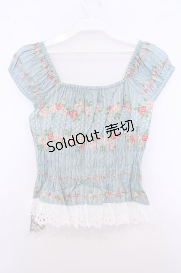 画像5: Juliette et Justine / La Piece du Petit Creature 〜ラ ピエース デュ プティ　クレアトゥール〜ブラウス 2 ブルーグリーン O-26-01-27-035-CL-TO-OW-OS (5)