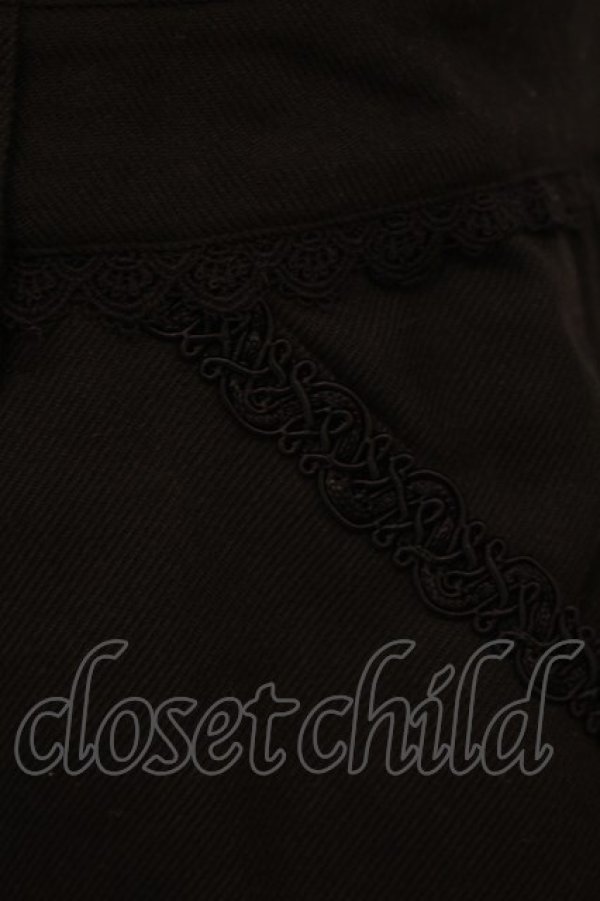 画像2: ALICE and the PIRATES / チェルシーショートサロペット  クロ O-26-01-27-043-PA-OP-OW-OS (2)