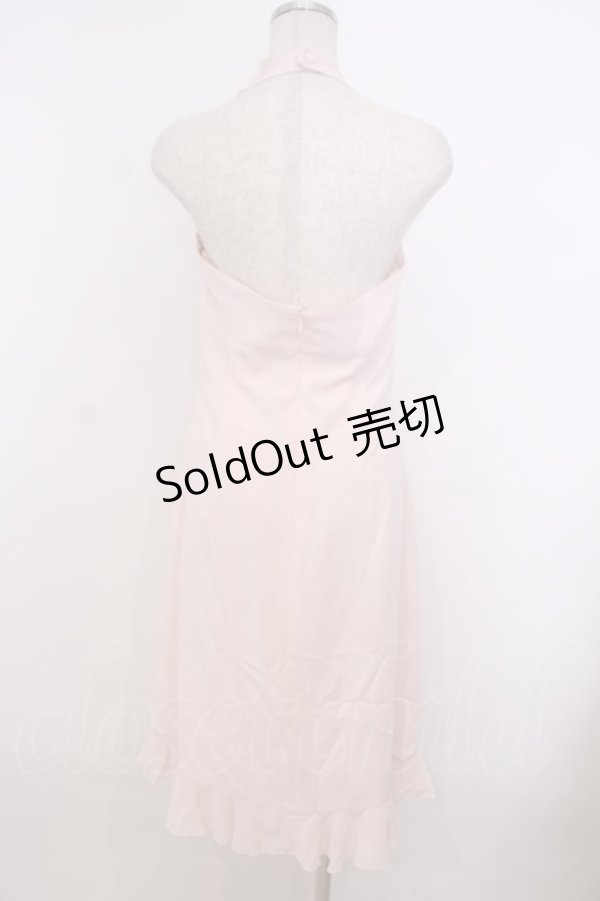 画像4: JESUS DIAMANTE / 薔薇ホルターワンピース 42 ピンク O-26-01-27-044-JE-OP-OW-OS (4)