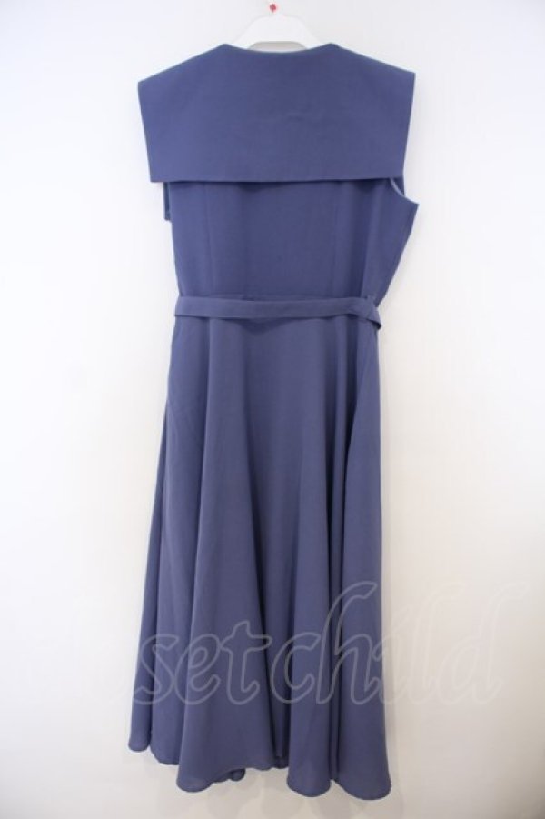 画像2: an another angelus / スクエアカラーボウタイワンピース F ブルー O-26-01-27-005-CA-OP-OW-OS (2)