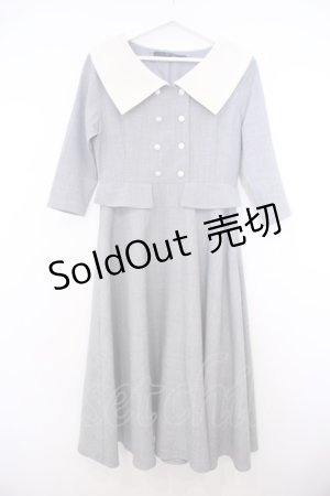 画像: an another angelus / ビッグカラークレリックワンピース  グレー O-26-01-27-047-CA-OP-IG-OS