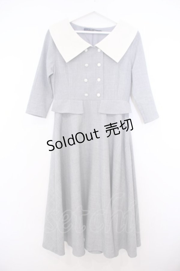 画像1: an another angelus / ビッグカラークレリックワンピース  グレー O-26-01-27-047-CA-OP-IG-OS (1)