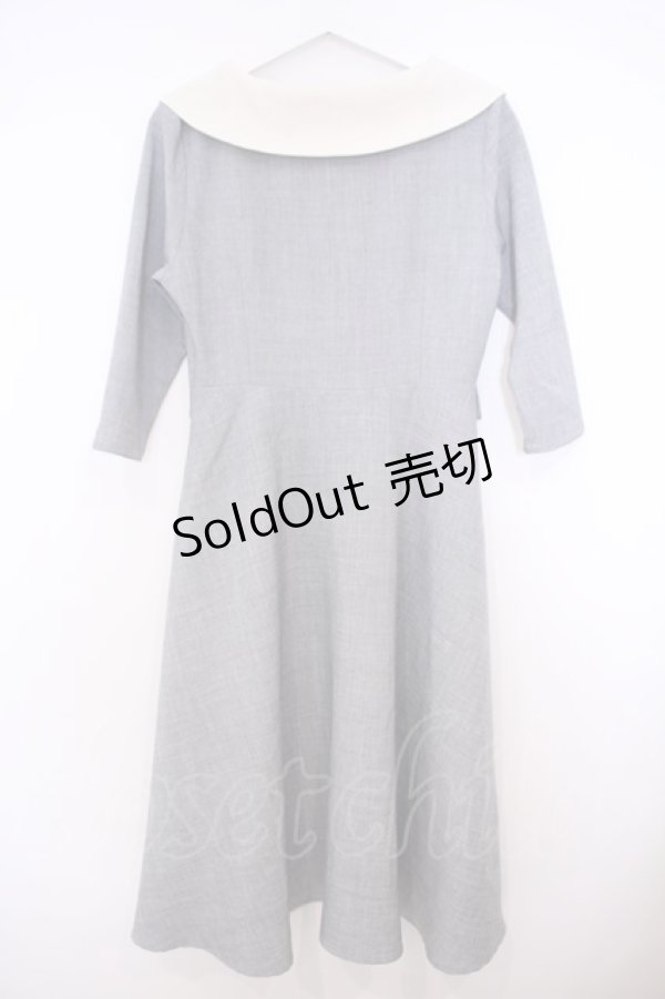 画像4: an another angelus / ビッグカラークレリックワンピース  グレー O-26-01-27-047-CA-OP-IG-OS (4)