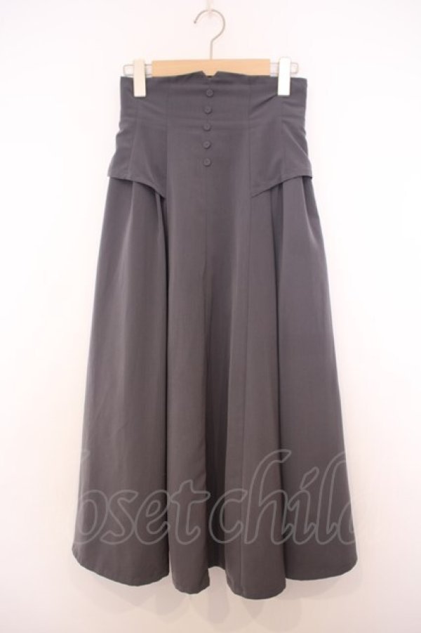 画像1: an another angelus / コルセット風サイドタックスカート  グレー O-26-01-27-048-CA-SK-IG-OS (1)