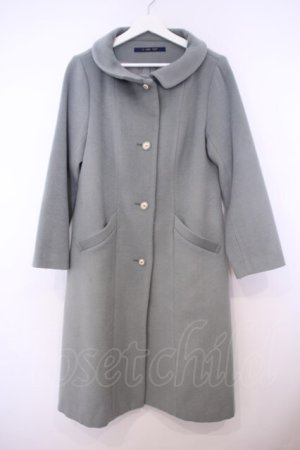 画像: an another angelus / ローズプリント釦レトロカラーコート  グリーン O-26-01-27-049-CA-CO-IG-OS