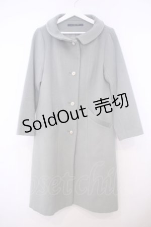 画像: an another angelus / ローズプリント釦レトロカラーコート  グリーン O-26-01-27-049-CA-CO-IG-OS