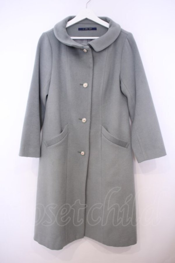 画像1: an another angelus / ローズプリント釦レトロカラーコート  グリーン O-26-01-27-049-CA-CO-IG-OS (1)