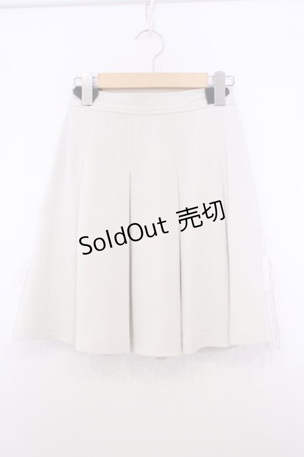 画像1: F i.n.t / レースライントラックスカート  オフホワイト O-26-01-27-050-CA-SK-IG-ZT562 (1)