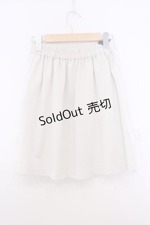 画像3: F i.n.t / レースライントラックスカート  オフホワイト O-26-01-27-050-CA-SK-IG-ZT562 (3)