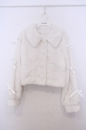 画像: Honey Cinnamon / 2023 HAPPY BAGファーショートコート F シロ O-26-01-27-056-LO-CO-OW-OS