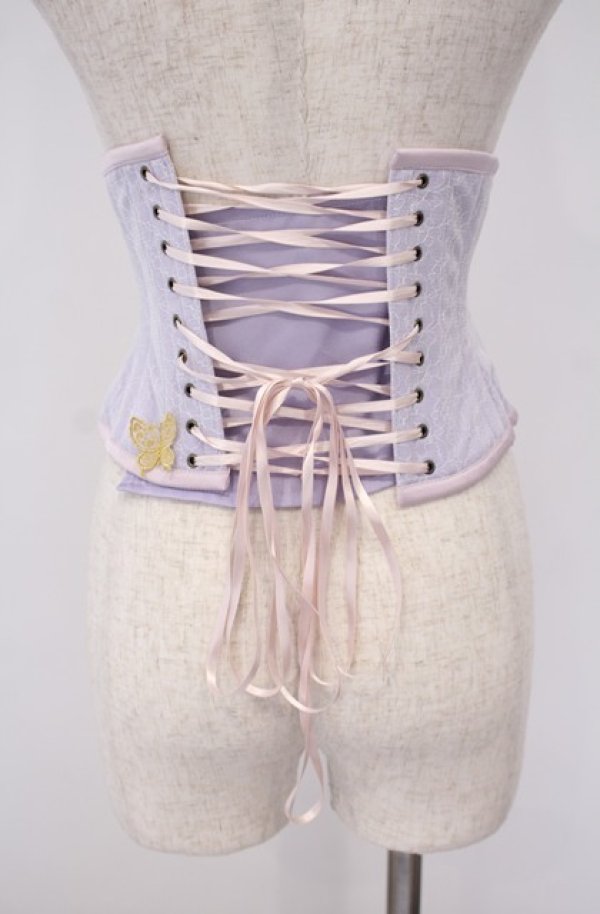 画像5: abilletage / バタフライモチーフミニショートコルセット 3 ラベンダー O-26-01-27-1005-GO-TO-OW-OS (5)