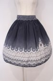画像1: abilletage / グラデーションレーススカート  ブラック系 O-26-01-27-1008-GO-SK-IG-OS (1)