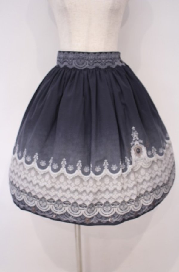 画像1: abilletage / グラデーションレーススカート  ブラック系 O-26-01-27-1008-GO-SK-IG-OS (1)