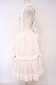 画像4: abilletage / チュールフリルストラップスカート  ホワイトピンク×パープルリボン O-26-01-27-1010-GO-SK-OW-OS (4)