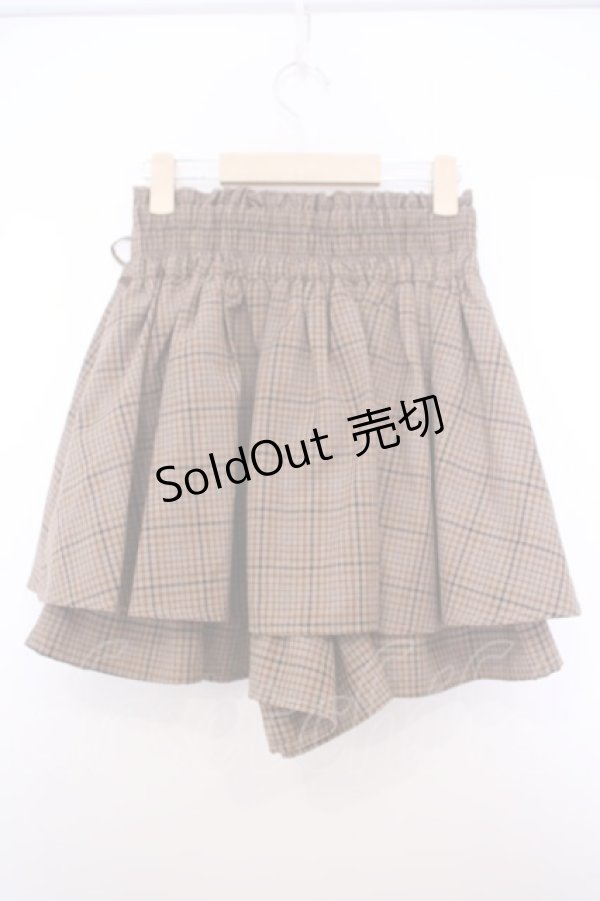 画像2: axes femme / ダブルレースアップスカパン M ブラウン O-26-01-27-057-AX-PA-OW-OS (2)