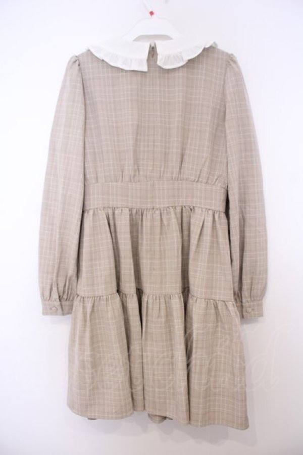 画像2: Ank Rouge / ウエストスピンドルワンピース M ベージュ O-26-01-27-061-CA-OP-OW-OS (2)