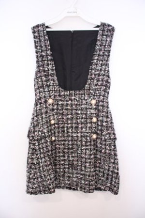 画像: Rojita / ラメツイードジャンパースカート  クロ O-26-01-27-063-LO-OP-OW-OS