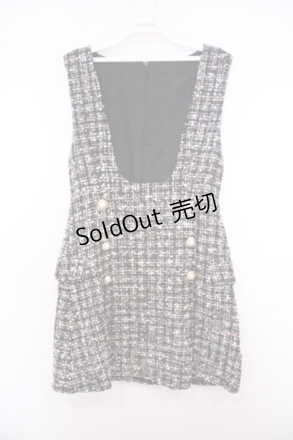 画像1: Rojita / ラメツイードジャンパースカート  クロ O-26-01-27-063-LO-OP-OW-OS (1)