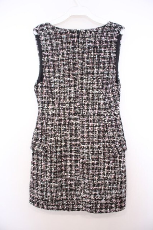 画像2: Rojita / ラメツイードジャンパースカート  クロ O-26-01-27-063-LO-OP-OW-OS (2)