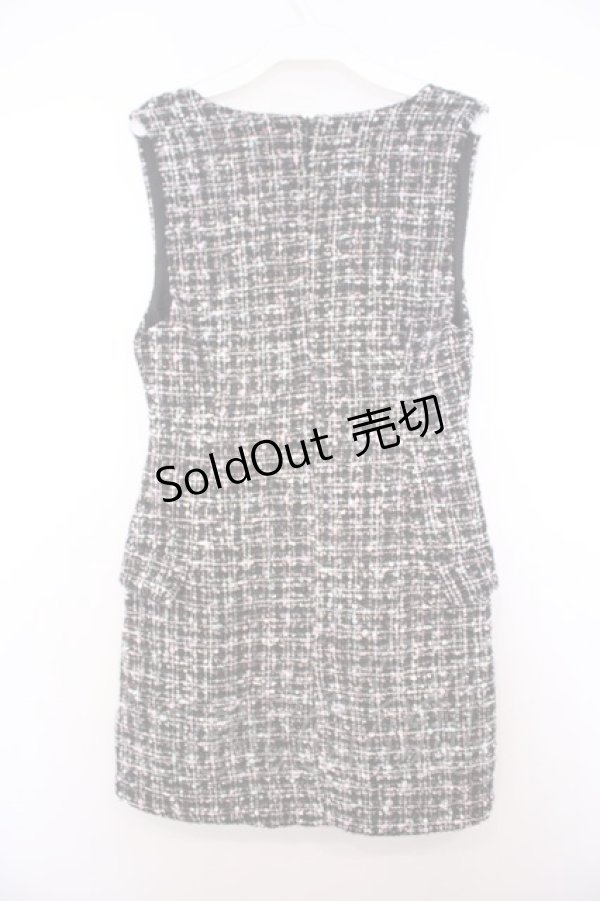 画像2: Rojita / ラメツイードジャンパースカート  クロ O-26-01-27-063-LO-OP-OW-OS (2)