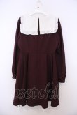 画像3: Ank Rouge / スクエアヨークワンピース M ワイン O-26-01-27-065-CA-OP-OW-OS (3)