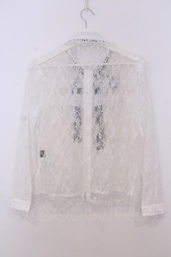 画像3: Rojita / リボン付きレースブラウス F シロ O-26-01-27-068-LO-BL-OW-OS (3)