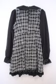 画像3: DearMyLove / ツイードお嬢様ワンピース M クロ O-26-01-27-069-EL-OP-OW-OS (3)
